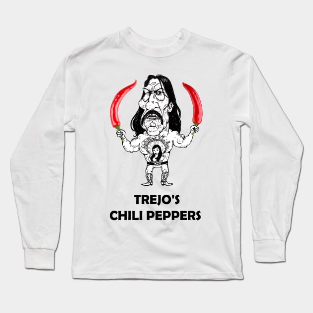 Trejo's Chili Peppers Long Sleeve T-Shirt by metlitskiy